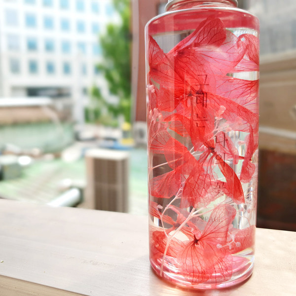 원통형 분홍 수국 하바리움 만들기 패키지 DIY