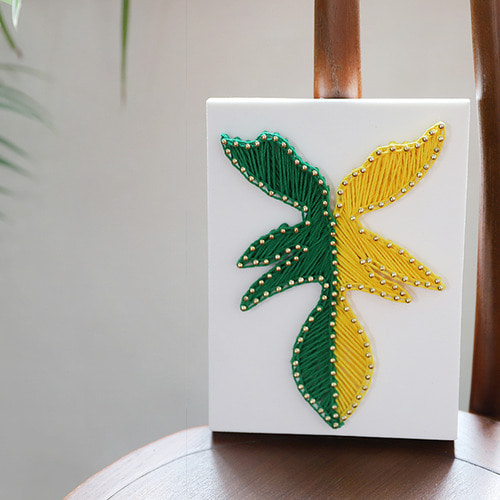 필로덴드론 플로리다 뷰티 바리에가타 희귀식물 스트링아트 만들기 패키지 DIY