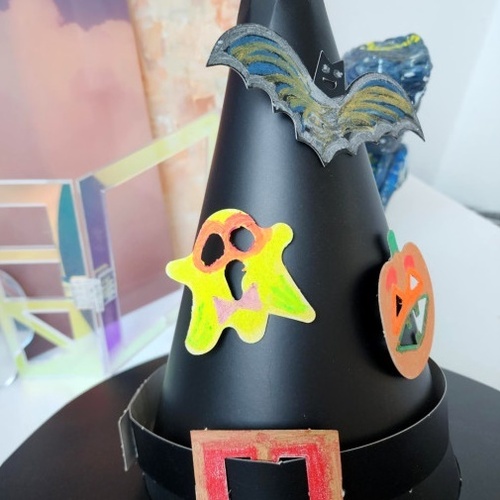 할로윈 마녀 모자 만들기 DIY 키트 박쥐 호박 거미 유령