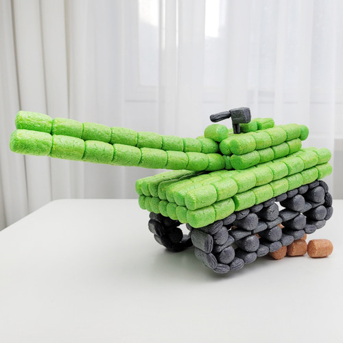 플레이콘 대형전차 탱크 만들기 키트 DIY/KIT 어린이교구 교육 노인미술