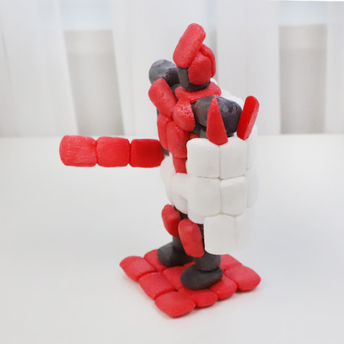 플레이콘 로봇 P-72 1호기 레드 만들기 키트 DIY/KIT 어린이교구 교육 노인미술