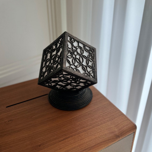 크로마 LED 큐브 램프 만들기 DIY 조명인테리어 한지공예