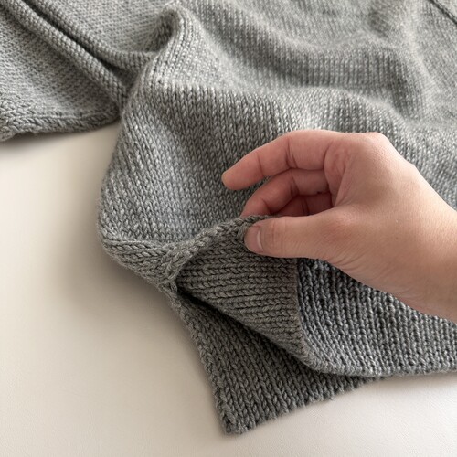 반목 크롭 스웨터 - 대바늘 뜨개 DIY 패키지