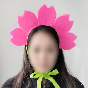 벚꽃 머리띠 만들기 DIY/KIT 인간 벚꽃 헤어밴드 러블리
