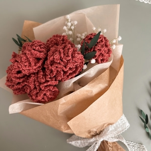 오월의 카네이션 한아름 꽃다발 - 코바늘 뜨개 DIY 패키지